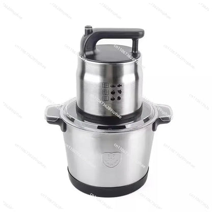 Robot Culinaire Multifonction 8L en Acier Inoxydable Hachoir et Préparateur de Fufu