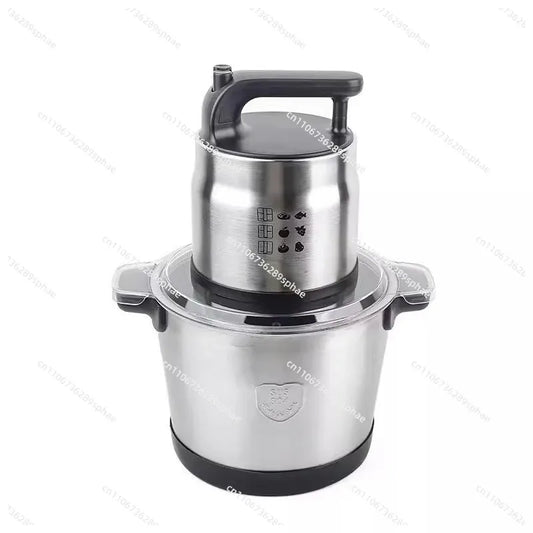 Robot Culinaire Multifonction 8L en Acier Inoxydable Hachoir et Préparateur de Fufu