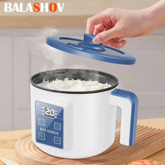 Cuiseur à Riz Électrique Multifonction Compact Double Couche