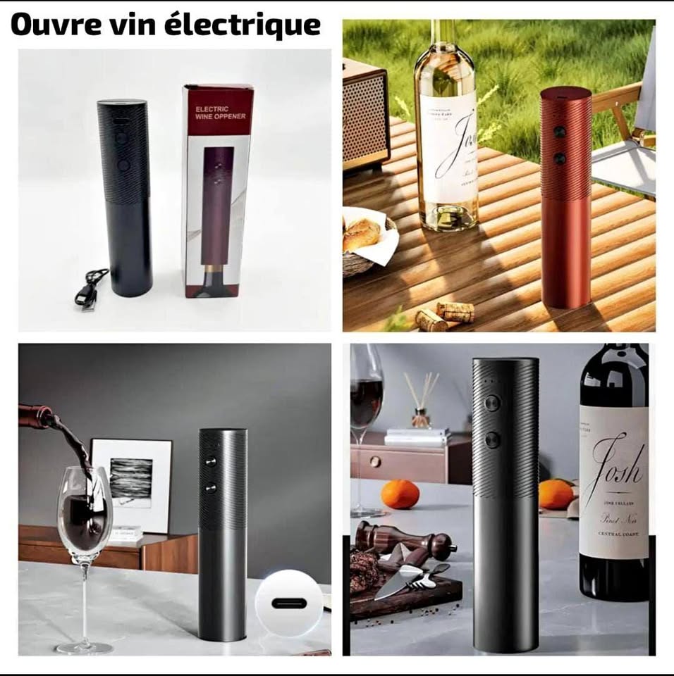 🍷 OUVRE-VIN ÉLECTRIQUE — OUVREZ VOS BOUTEILLES SANS EFFORT