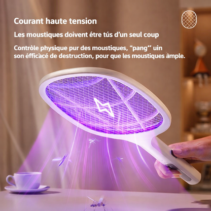 Raquette Anti-Moustique Électrique Rechargeable Haute Performance